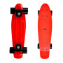 Penny Board SPARTAN Plastic Board 22.5, Rosu