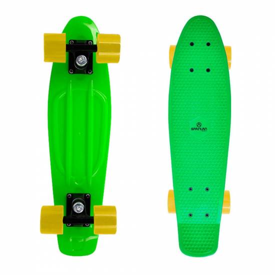 Penny Board SPARTAN Plastic Board 22.5, Verde Penny Board SPARTAN Plastic Board 22.5, Verde
