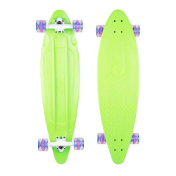 Placa Longboard Plastic WORKER Pike 36ʺ W/ Light Up Wheels, Verde