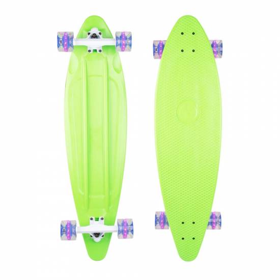 Placa Longboard Plastic WORKER Pike 36ʺ W/ Light Up Wheels, Verde