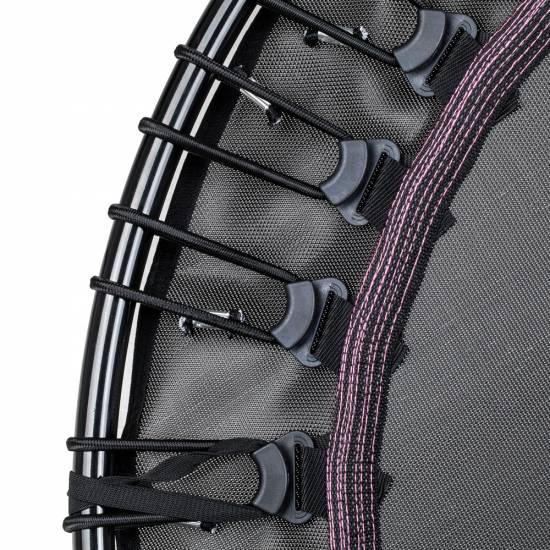 Trambulina fara arcuri cu maner inSPORTline Cordy 114 cm, Roz