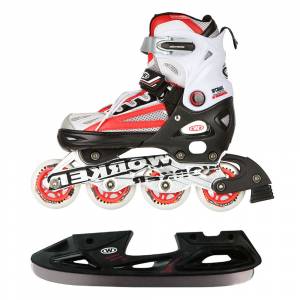 Role / Patine de gheata WORKER Nolan 2 in 1, Rosu Role / Patine de gheata WORKER Nolan 2 in 1, Rosu