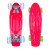 Mini Penny Board cu roti LED WORKER Pico 17 , Rosu