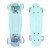 Mini Penny Board cu roti LED WORKER Pico 17 , Albastru