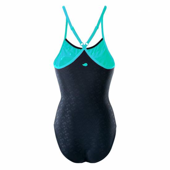 Costum de baie AQUAWAVE Sublime WMNS, Negru/ Alnastru