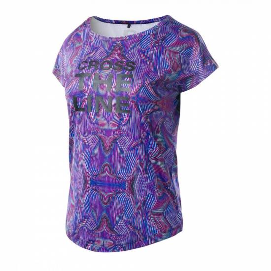 Tricou de dama IQ Gamtria Wmns Albastru optic print Tricou de dama IQ Gamtria Wmns Albastru optic print