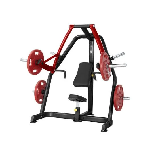 Decline Chest Press Machine Steelflex Plateload Line PSDP - Black-Red Decline Chest Press Machine Steelflex Plateload Line PSDP - Black-Red