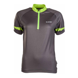 Tricou ciclism HI-TEC Gaute Gri / verde