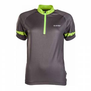 Tricou ciclism HI-TEC Gaute Gri / verde Tricou ciclism HI-TEC Gaute Gri / verde