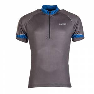 Tricou ciclism HI-TEC Gaute gri / albastru Tricou ciclism HI-TEC Gaute gri / albastru