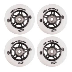 Set roti WORKER 84 mm şi rulmenti ABEC-9 Chrome
