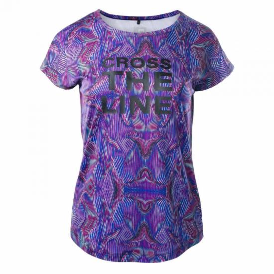 Tricou de dama IQ Gamtria Wmns Albastru optic print Tricou de dama IQ Gamtria Wmns Albastru optic print