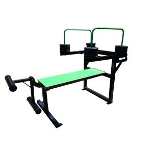 Aparat fitness outdoor multifunctional banca cu presa picioare Aparat fitness outdoor multifunctional banca cu presa picioare