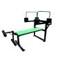 Aparat fitness outdoor multifunctional banca cu presa picioare