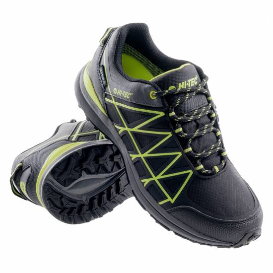 Tenisi sport barbati HI-TEC Laris WP Negru/Verde Tenisi sport barbati HI-TEC Laris WP Negru/Verde