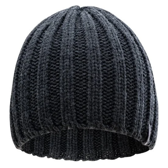 Mens knitted hat HI-TEC Rupert, Dark grey melange Mens knitted hat HI-TEC Rupert, Dark grey melange