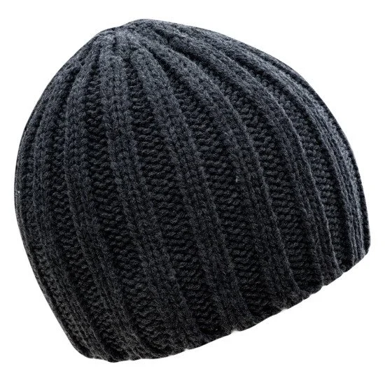 Mens knitted hat HI-TEC Rupert, Dark grey melange Mens knitted hat HI-TEC Rupert, Dark grey melange