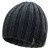 Mens knitted hat HI-TEC Rupert, Dark grey melange Mens knitted hat HI-TEC Rupert, Dark grey melange