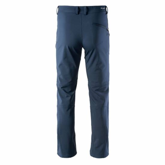 Pantaloni pentru barbati softshell ELBRUS Leland,culoare albastra