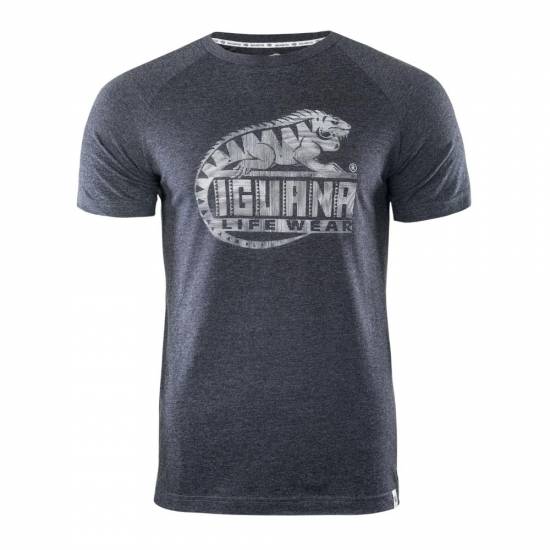 Tricou barbati IGUANA Baako, Gri Tricou barbati IGUANA Baako, Gri