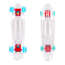 Penny Board, WORKER Transpy 100  cu roti cu Led-uri 23