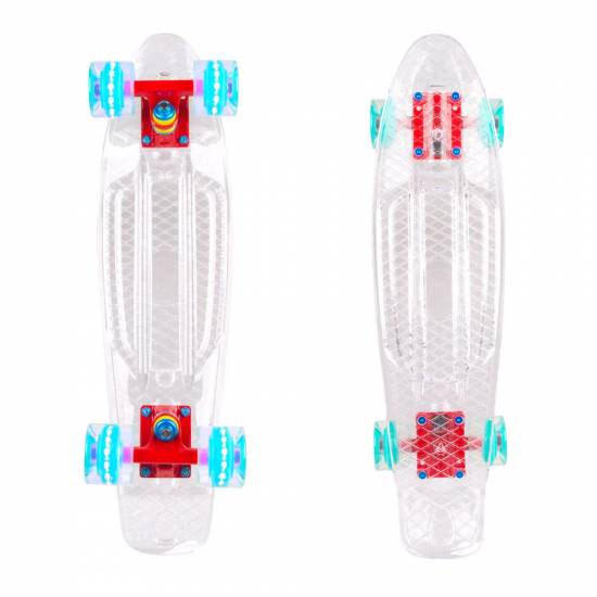 Penny Board, WORKER Transpy 100 cu roti cu Led-uri 23 Penny Board, WORKER Transpy 100 cu roti cu Led-uri 23