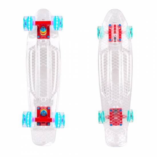 Penny Board, WORKER Transpy 100  cu roti cu Led-uri 23