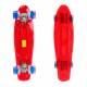 Penny Board Maronad Retro Transparent W/ Light Up Wheels 22, Rosu