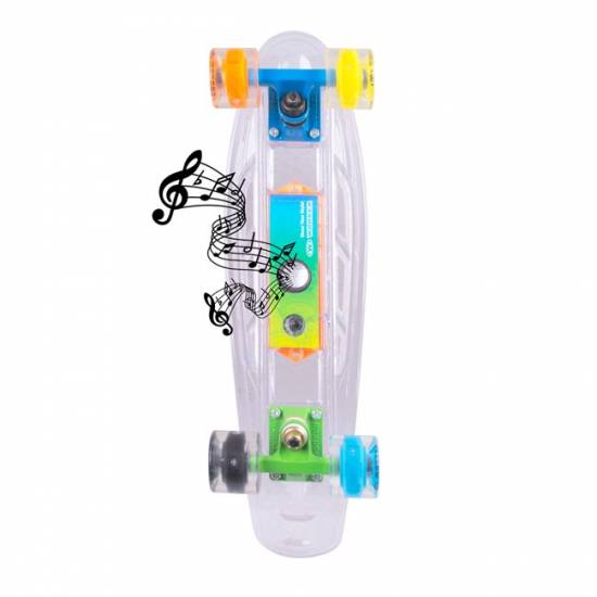 Glow Penny Board WORKER Ravery 22 "cu difuzor Bluetooth Glow Penny Board WORKER Ravery 22 "cu difuzor Bluetooth