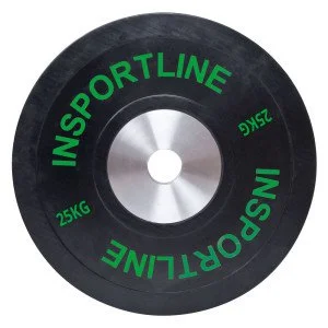 Rubber Weight Plate inSPORTline Bumper Plate 25 kg Rubber Weight Plate inSPORTline Bumper Plate 25 kg