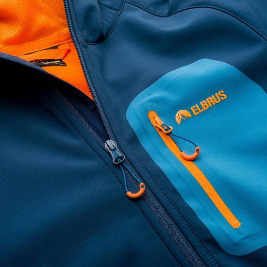 Geaca softshell barbati ELBRUS Sogne - Albastru