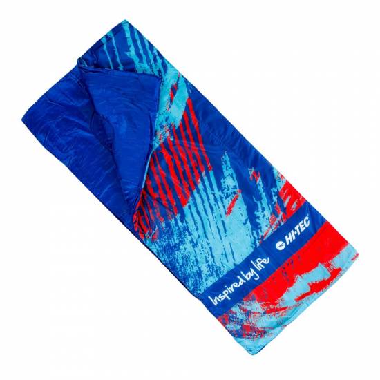 Sac de dormit pentru copii HI-TEC Nino, Albastru/Rosu Sac de dormit pentru copii HI-TEC Nino, Albastru/Rosu