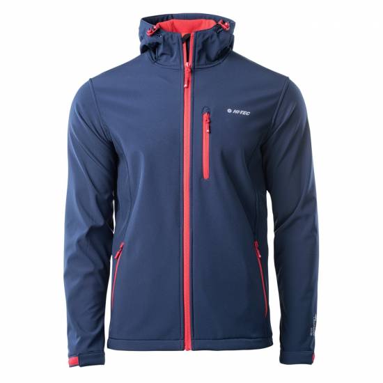 Geaca softshell barbati HI-TEC Caen Albastru