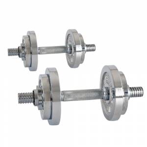 Gantere set cromate 2x10 kg Gantere set cromate 2x10 kg