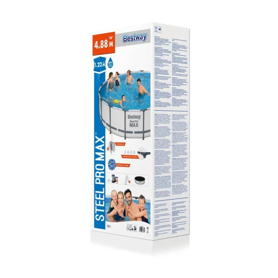 Piscina de gradina Bestway Steel Pro Max 488