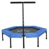 Spring-Free Trampoline with a Handlebar SPARTAN, Hexagon 136 cm Spring-Free Trampoline with a Handlebar SPARTAN, Hexagon 136 cm