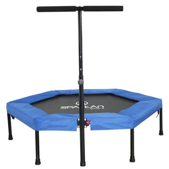 Spring-Free Trampoline with a Handlebar SPARTAN, Hexagon 136 cm Spring-Free Trampoline with a Handlebar SPARTAN, Hexagon 136 cm