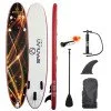 Placa SUP gonflabila SPARTAN 300-15, Negru/Rosu