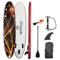 Placa SUP gonflabila SPARTAN 300-15, Negru/Rosu