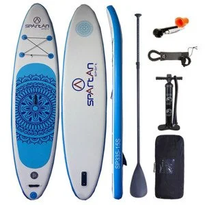 Placa SUP gonflabila SPARTAN 320-15, Alb/Albastru Placa SUP gonflabila SPARTAN 320-15, Alb/Albastru