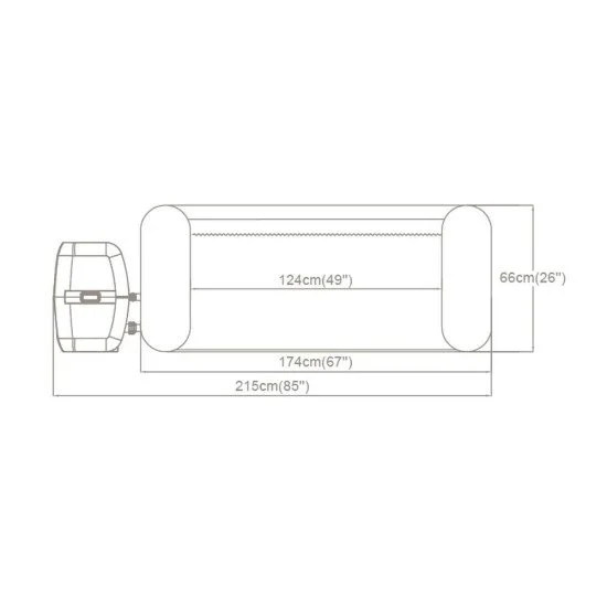 Jacuzzi gonflabil BESTWAY Lay-Z-Spa St. Lucia  AirJet