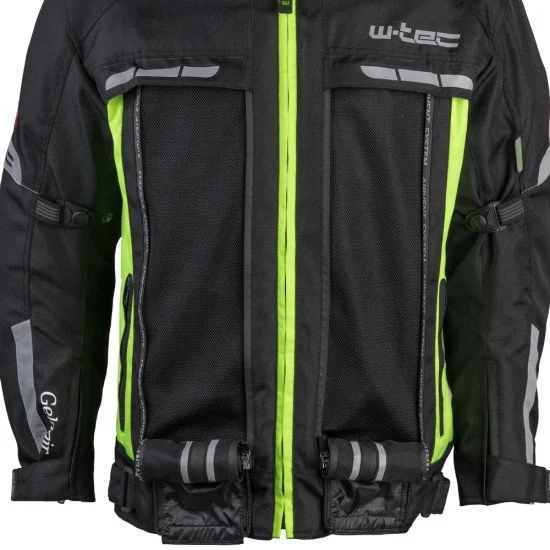Geaca de motocicleta pentru barbati W-TEC Gelnair, Negru / Verde