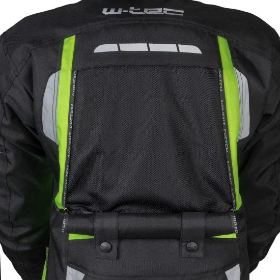 Geaca de motocicleta pentru barbati W-TEC Gelnair, Negru / Verde