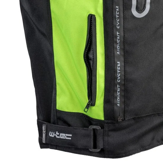 Geaca de motocicleta pentru barbati W-TEC Gelnair, Negru / Verde