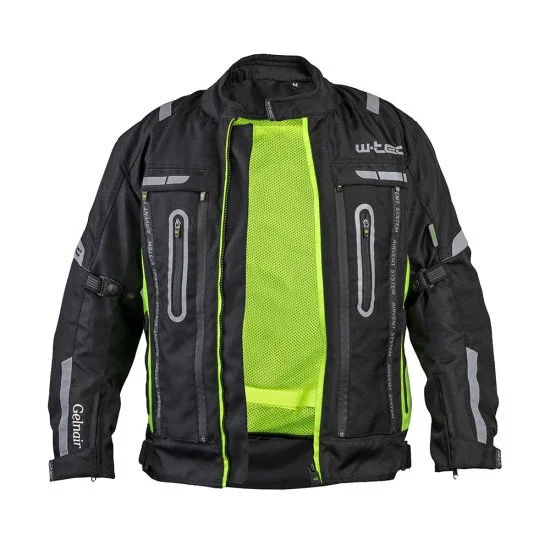 Geaca de motocicleta pentru barbati W-TEC Gelnair, Negru / Verde