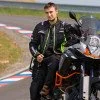 Geaca de motocicleta pentru barbati W-TEC Gelnair, Negru / Verde