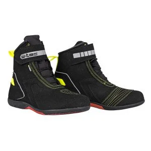 Ghete moto W-TEC Sixtreet - Negru-Verde Ghete moto W-TEC Sixtreet - Negru-Verde