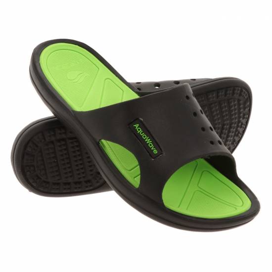 Papuci pentru barbati AQUAWAVE Nahin-Negru/Verde Papuci pentru barbati AQUAWAVE Nahin-Negru/Verde
