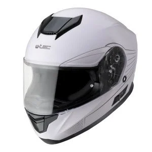 Casca moto W-TEC Yorkroad Solid, Alb/Gri-Lucios Casca moto W-TEC Yorkroad Solid, Alb/Gri-Lucios