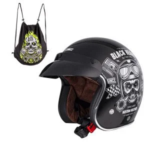 Casca Moto W-TEC V541 Black Heart, Cap de mort Casca Moto W-TEC V541 Black Heart, Cap de mort